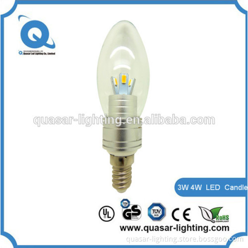 ce rohs high CRI pillar led candle b22 e14 e12 5w 3w 4w